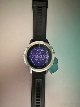 Garmin fénix 5 Plus, Silver, Black band