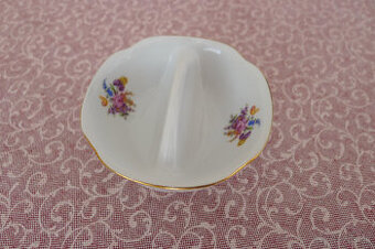 Starý porcelán - soľnička s kosatcom