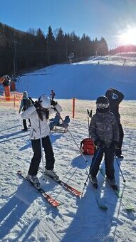 Zimná chl bunda aj sko lyziarska 146, lyžiarske nohavice 146