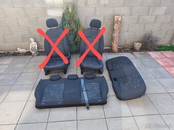 Zadné sedadlá Opel Corsa D