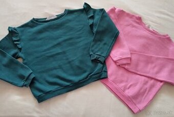 Dievčenské H&M mikiny veľkosť 122/128