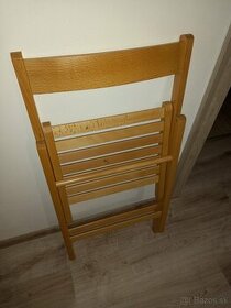 Stoličky drevené skladacie - 1