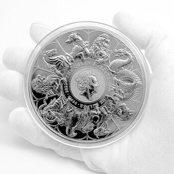 Predam investicne striebro Queens Beast 10oz+2oz