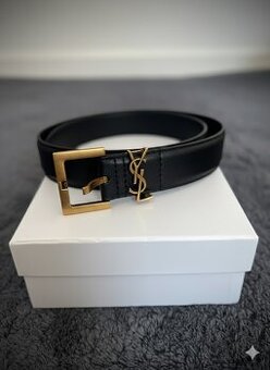 Čierny Yves Saint Lauren dámsky opasok 80cm