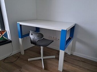 PAHL stol /modro biely/