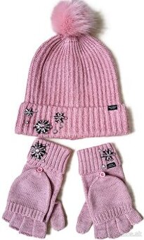 Dámska čiapka a rukavice zn. Victoria Secret