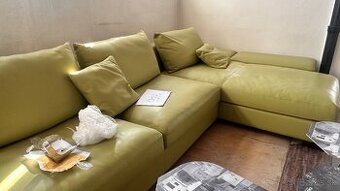 Predám koženú rohovú sedaciu súpravu úplne novu