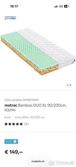 Nový zabalený matrac 90x200