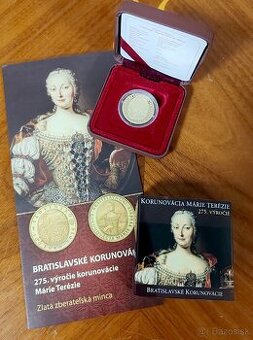 Zlatá 100€ Mária Terézia (2016) – 275. výročie korunovácie -