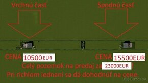 Predám úžasný pozemok Spodnú časť aj na splátky