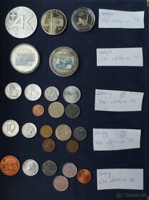 Zbierka medailí a VÝROČNÉ dvojeurových mincí + žetóny - 1
