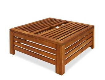 Drevený kryt stojanu na slnečník 62x62x26 cm agát