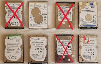 Rozne HDD 1000 GB až po 250 GB