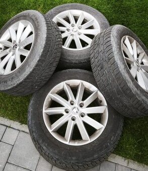 Predám originál hliníkové disky škoda 5x112 r16 so zimnými