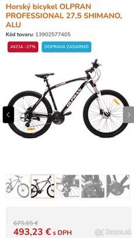 Horský bicykel OLPRAN PROFESSIONAL 27,5 SHIMANO, ALU