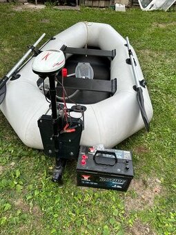 Čln Kolibri K-240T šedý+Lodný elektromotor RHINO COBOLD VX-1