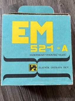 Retro fén v pôvodnej krabici - EM 521-A