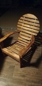 Predám nové adirondack záhradné kreslo z masívu akacie