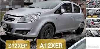 OPEL CORSA D 1.2 2008 predám ABS, MOTOR Z12XEP, Dvere, NÁRAZ
