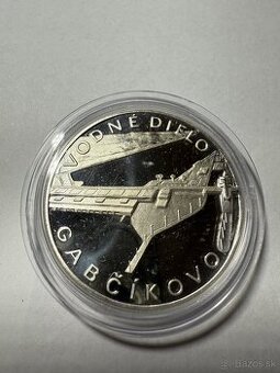 Strieborná medaila Vodné dielo Gabčíkovo  proof