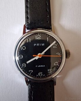 Vintage 70. – 80. roky PRIM – 17J Čierny Ciferník