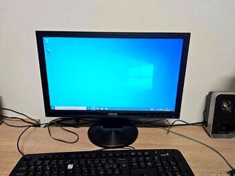 Počítač ASUS + monitor – vhodný na internet, filmy, kancelár