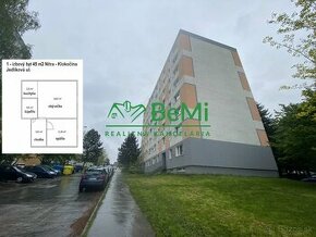 1 izbový byt 45 m2 Nitra Klokočina Jedlíkova ul. ID 476-111-