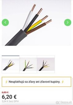 Kábel CYKY-J 4x10mm²