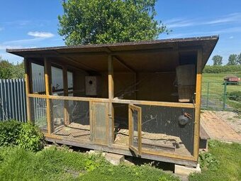Voliera,pritresok,dielna,drevarka,sliepky,prepelice