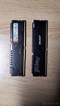 Predám DDR5 RAM – 16GB (2×8GB) Kingston FURY Beast 5200MHz C