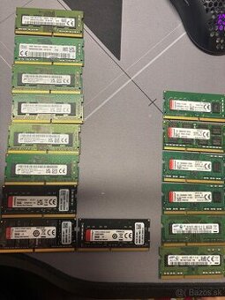 RAM DDR4 a DDR3 rozne viac kusov