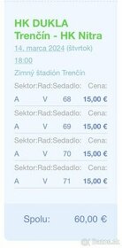 vstupenky hokej Nitra Trencin 14.3.2024