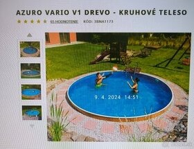 Predám zabalený Bazén Azuro Vario V1 3,6 m výška 1.07m,