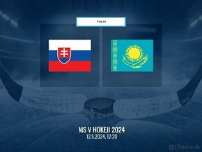PREDÁM LÍSTKY IIHF - Slovensko vs. Kazachstan 12.5.2024