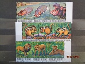 Poštové známky - GUINEA - 4 FOTO