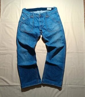 Diesel Kardeef Baggy Jeans Široké Džínsové Nohavice Rifle