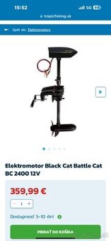 Bellyboat motor black cat battle cat bc2400 12v