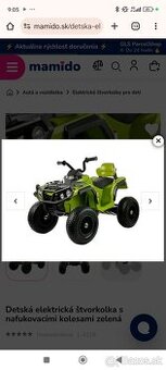 Detská elektrická štvorkolka