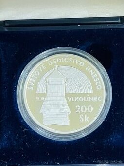 Strieborna minca 200sk Vlkolinec