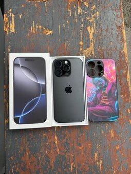 iPhone 16 PRO ČIERNY 100% BATÉRIA V ZÁRUKE DO 2026