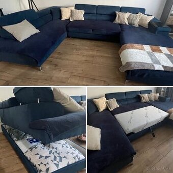 Sedacia súprava v tvare U