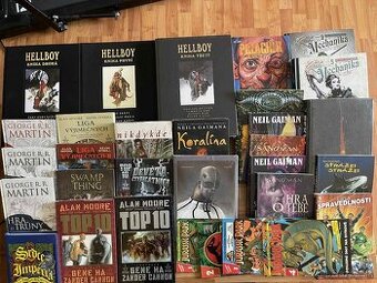 Hellboy,Jurassic Park,Sandman,Akta Illuminae,Star Wars atd