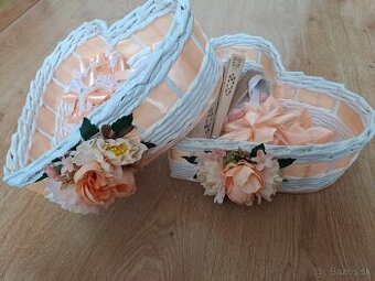 Košíky na svadobné pierka