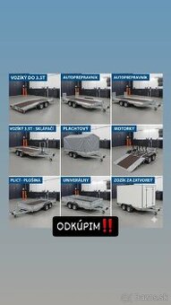 Odkúpim PRÍVESNÉ VOZÍKY