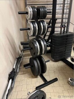 Stojan na kotúče závažie činky