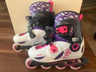 Kolieskové korčule zn. Oxelo (vel. 34-36), TOP stav