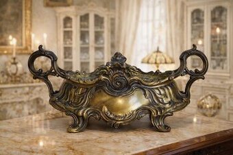 Starožitná bronzová Žardiniéra - Rokoko