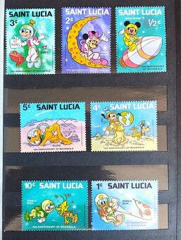 Poštové známky + album