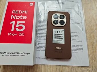 Xiaomi Redmi Note 15 Pro+ 8GB/256GB,hnedy, top stav,zaruka
