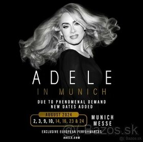 Lístky na Adele, 2. augusta Mníchov - 1